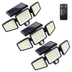 Refletor Solar 2500 lm 3 Cabeças c/ Sensor e Controle