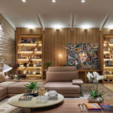 Painel Plafon Luminária LED sobrepor redondo 12W 17cmx17cm